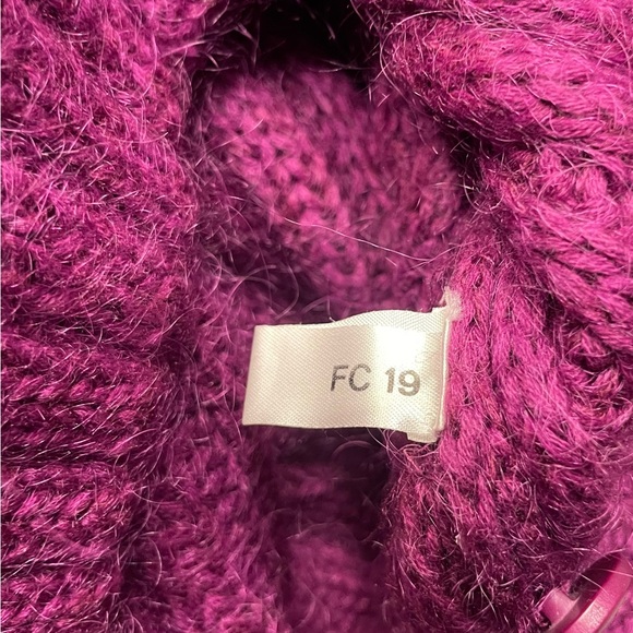 Vintage L.L. Bean Mohair Blend Cardigan Sweater Womens Small purple - Picture 10 of 10